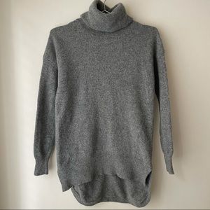 Madewell 100% Wool High Low Turtleneck Sweater